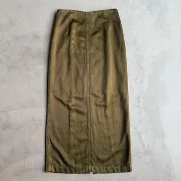 DRIES VAN NOTEN 타이트 롱 스커트 올리브 34
