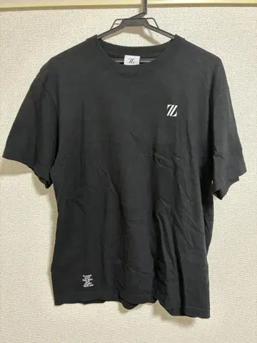 ZETA DIVISION 블랙 스몰 로고 반팔 T셔츠 L 사이즈
