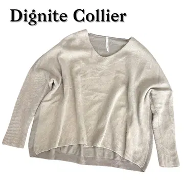 새상품급 Dignite Collier 긴팔 울 니트 상의 스웨터