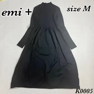 [새상품급] 에미+ emi + 리브 절개 니트 원피스 블랙 M 사이즈