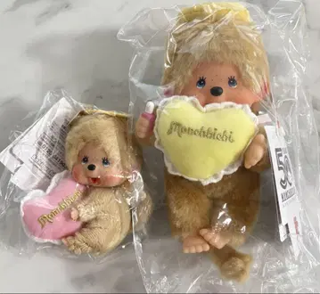몬치치 러브 해피 엔젤 키체인 봉제 인형 남아 2개 세트