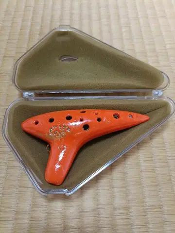 아케타 AKETA 오카리나 T-1C 오렌지 케이스 포함