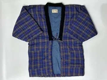 구루메 반텐 네이비/빨간색 체크 무늬 짱짱코 핸드메이드 일본제