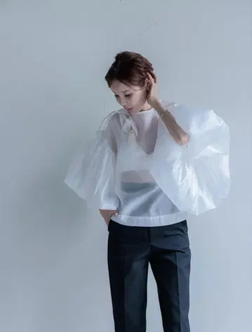 미사용 fete 시스루 상의