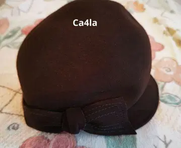 Ca4la 브라운 울 햇 리본 포함