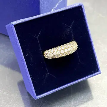 카32/SWAROVSKI/스와로브스키/파베 반지/골드/55 각인