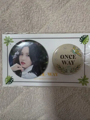 TWICE 미나 캔뱃지 once way 시그니처 그리팅 2022