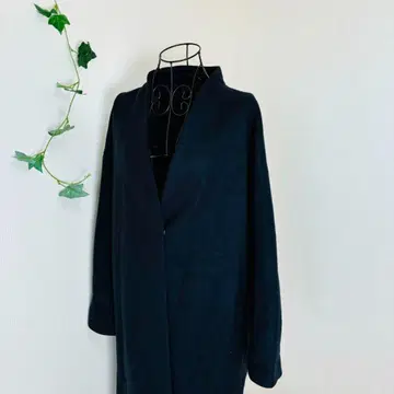 GU 롱 코트 M 고품질 스테디셀러 블랙