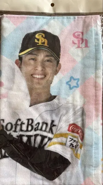 호크스 핑크풀 선수 x 시나몬 롤 페이스 타월 슈토 유쿄