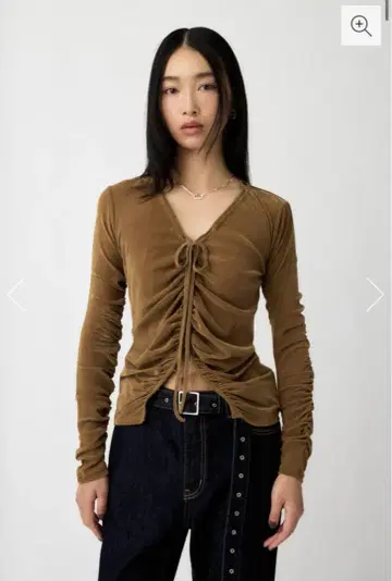 MOUSSY 마우지 SHEER VELOUR 가디건