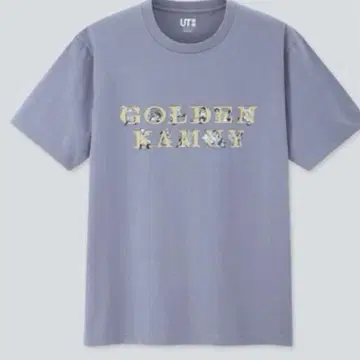 골든 카무이 유니클로 콜라보 T셔츠 BLUE 미사용 택 포함 3XL