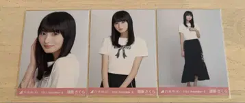 노기자카46 브로마이드 엔도 사쿠라 리본 코디 3종 컴프