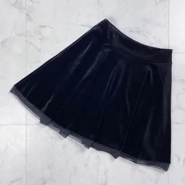 벨로아 누아르 폭시 뉴욕 벨로아 플레어 스커트 38*YC779