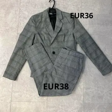 ZARA 체크 무늬 팬츠 셋업 EUR 36 팬츠 EUR 38