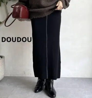 DOUDOU 두두 이지 내로우 스커트 블랙 M 타이트 스커트