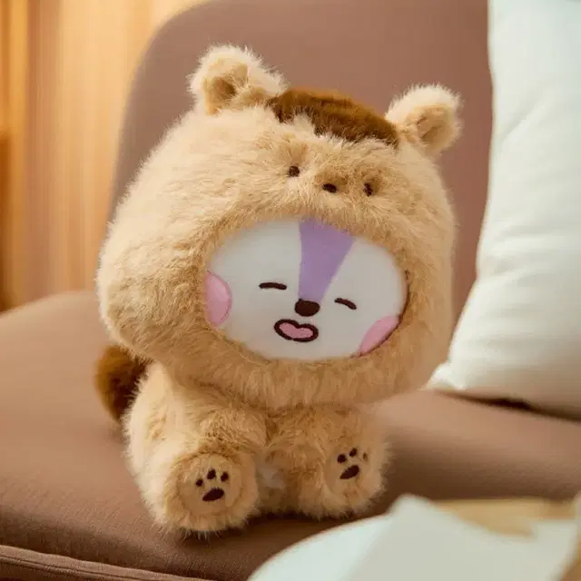 (정품)BTS-BT21 MANG BABY 모어 플러피 다람쥐 인형(망이)