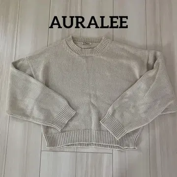 새상품급 오라리 AURALEE 코튼 니트 상의 긴팔