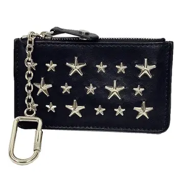JIMMY CHOO 블랙 스타 스터드 키케이스 aq12007