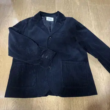 블랙 코듀로이 테일러드 자켓