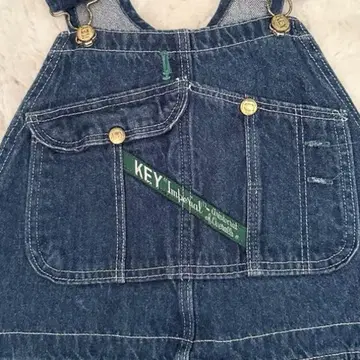 구제 의류 90's KEY 데님 오버롤