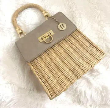 herlipto Vegan Leather-Trimmed Mini Tote