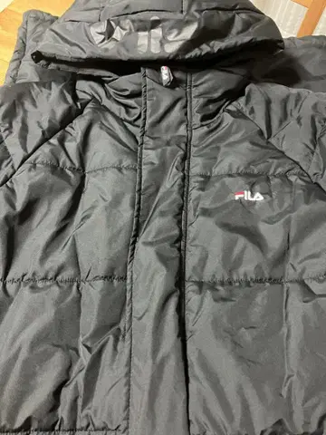 FILA 블랙 다운 자켓 2XL
