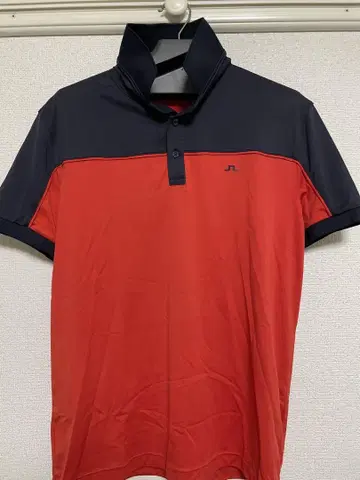 J. Lindeberg 골프 셔츠 XL 레드/네이비
