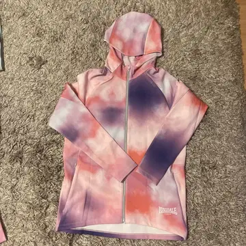 LONSDALE 풀 집업 후드티 타이다이