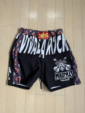 MOBSTYLES VIVALA ROCK 하프 팬츠 블랙 M
