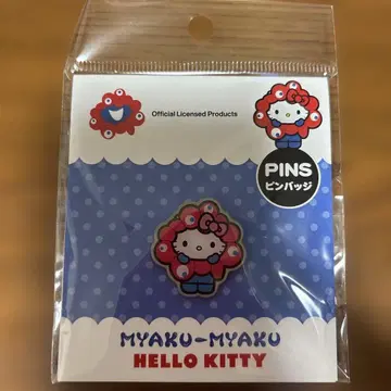 먀쿠먀쿠 x 키티 핀 배지