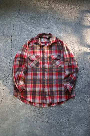 80's dickies heavy flannel shirt