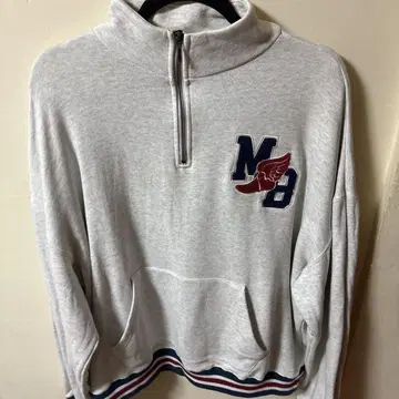 그레이 하프 지퍼 트레이닝복 MSB
