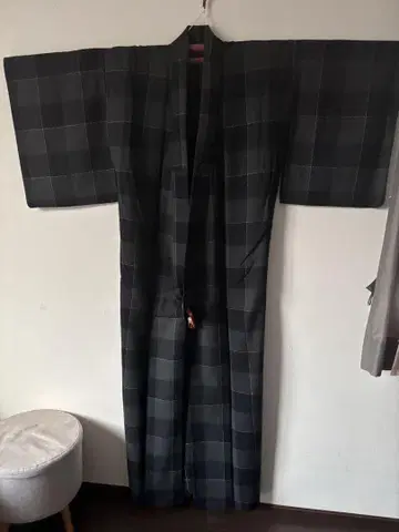이노우치 상점 고후쿠야산닷컴 울 코몬 기모노 체크
