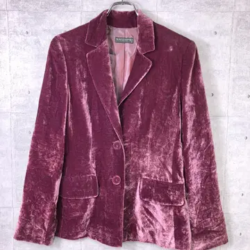 90's 빈티지 구제 의류 KRIZIA 벨벳 테일러드 자켓