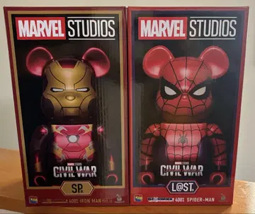 MARVEL 베어브릭 SP 라스트 원 아이언맨 스파이더맨
