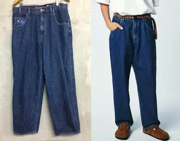 세단 올 파파스 오벌 로고 데님 팬츠 미
