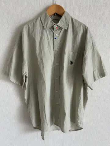 U.S. POLO ASSN 셔츠 연한 녹색 남성용 S