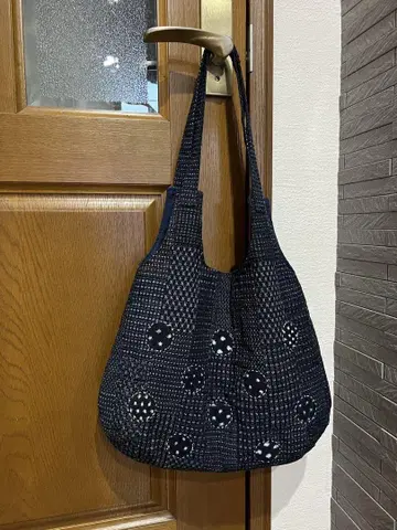 기모노 리메이크 서생 무늬와 유키코 무늬 숄더 백