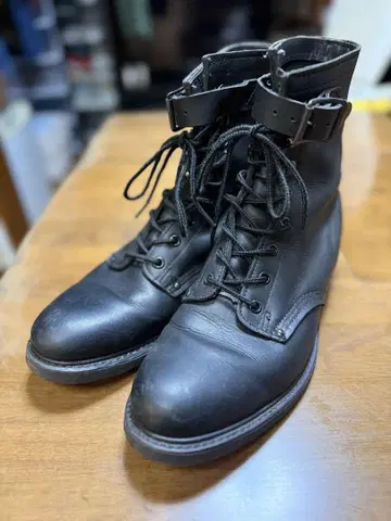 a.p.c. 아페쎄 밀리터리 부츠 컴뱃 부츠 가죽 9inc