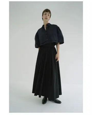 CLANE WIDE BELT FLARE SKIRT