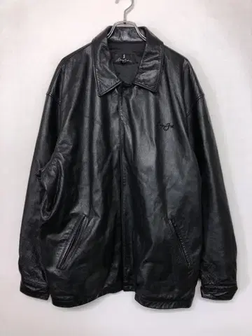 SEAN JOHN 올드 90s 힙합 랩 구제 의류 천연 가죽 코트