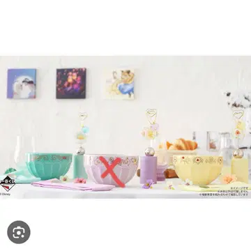 제일복권 디즈니 프린세스 D상 수프 보울 2세트 미개봉 새상품