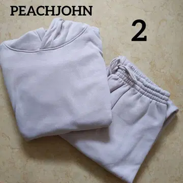 새상품 피치 존 PEACH JOHN 로고 후디 셋업 라벤더