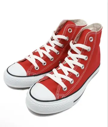 Converse All Star 레드 하이컷 스니커즈