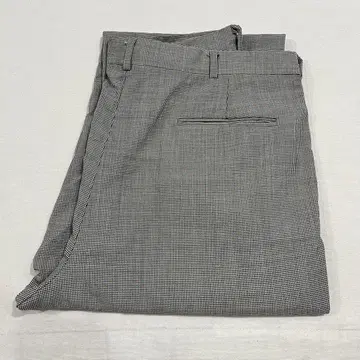 W33 USA 90s 랜즈엔드 울 체크 하운드투스 슬랙스