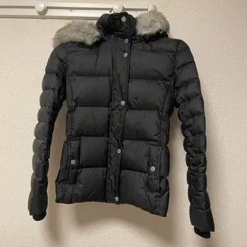 익명 배송 [ TOMMY HILFIGER ] 후드 부착 블랙 다운 자켓