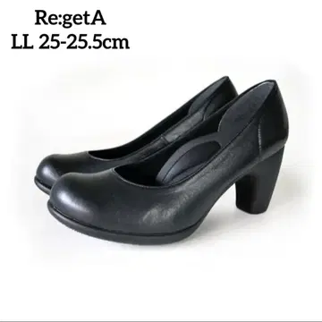 Re:getA 리게타 하이힐 펌프스 블랙 LL 25~25.5