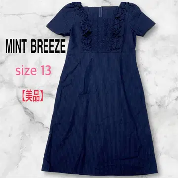 [ 새상품급 ] MINT BREEZE 반팔 롱 원피스 블랙 프릴 13