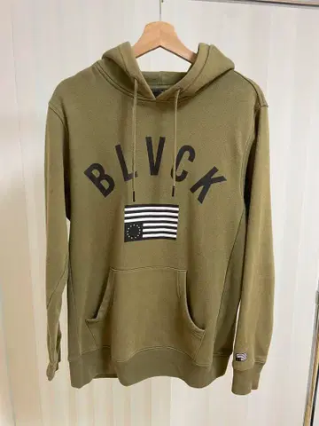 BLACK SCALE 올리브 후드티