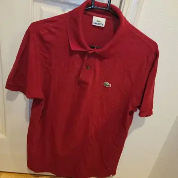 새상품급 LACOSTE 와인 레드 피케 셔츠 표기 5 XL